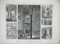 Old Antique Print 1872 Ancient Chapel St Catherine Westminster Abbey Nave 19th