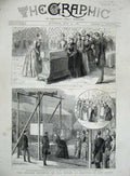 Original Old Antique Print 1887 Queen Women Burma Jubilee Statue Prince Consort