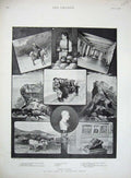 Old Antique Print 1895 Napoleon Ajaccio Corte Bonifacio Canova Chiavari 19th