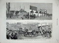 Old Antique Print 1882 Egypt Citadel Cairo Arabi Military Isligton Guards 19th