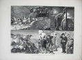 Old Antique Print 1872 Highlands Scotland Bagpipes Horse Carriage Cattle 19th