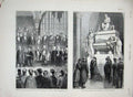 Old Antique Print 1877 Brighton Princess Louise Empress Eugenie Florence 19th