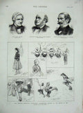 Original Old Antique Print 1876 Henry Malden Russel Scotsman Philadlephia July