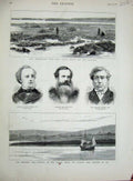 Old Antique Print 1877 War Danube Silistria Cawley Halliday Duff Michell 19th