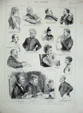 Old Antique Print 1890 Meetings London School Board Gladstone Bailey Men 19th