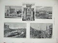 Old Antique Print 1873 Vienna Railway Station Arsenal Belvedere Steamers 19th