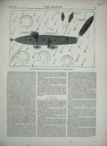 Original Old Antique Print 1871 Diagram Position Ship Agincourt Pearl Rock Plan