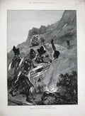 Old Antique Print 1892 Nada Lily Warriors Spears Weapons Haggard Fine Art 19th