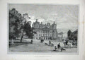 Original Old Antique Print 1889 Duff House Banf Earl Fife Scotland Architecture