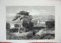 Old Antique Print 1871 Inverary Castle Duke Argyll Scotland Architecture 19th