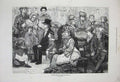 Original Old Antique Print 1872 Holidays Waxwork Exhibition People Macbeth 19th