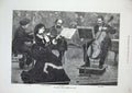 Old Antique Print 1872 Music Concert Herr Straus Signor Platti Ries Art 19th