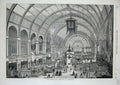 Antique Old Print *0299 1869 Interior International Exhibition Amsterdam Art
