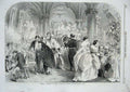 Old Antique Print 1859 Utopian Christmas Party Banquet Florence Claxton 19th