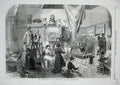 Old Antique Print Female School Art Queen Square Life Class Painting 1868 19th