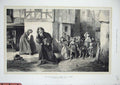 Original Old Antique Print 1872 Roberts Art Adam Warner Hooted Wizard Children