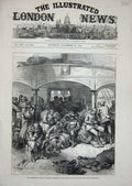 Antique Old Print *0301 1876 Armistice Russian Sier Servia Danube Hildegarde