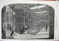 Old Antique Print 1863 New Armoury Tower London Council Chamber Fine Art 19th