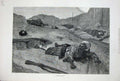Old Antique Print 1877 Woodville Fine Art War Injured Men Bomb Canon Gun 19th