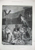 Original Old Antique Print 1889 Woodville Fine Art Cleopatra Roman Costumes