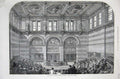 Old Antique Print 1871Lecture Theatre London University Burlington School 19th