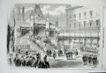 Original Old Antique Print 1860 Coronation King Sweden Oath Allegiance Siers
