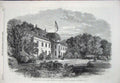 Old Antique Print 1863 Bernstorf Palace Prince Christian Denmark Country 19th