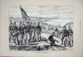 Original Old Antique Print 1877 War Zeibeks Camp Constantinople Siers Music