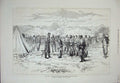 Original Old Antique Print War 1876 Russina Siers Servian Army Grevatz Army