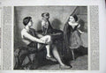 Original Old Antique Print 1867 Toby Performing Dog Man Little Girl Dudley Art