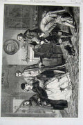 Old Antique Print 1862 Honeywood Bailiffs Miss Richmond Sheepshanks Art 19th