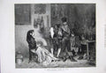 Old Antique Print 1873 Le Fripier Espagnol Lady Fan Men Costumes Fine Art 19th