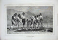 Old Antique Print 1871 Field Labourers Farming Men Digging Hennebicq Art 19th