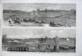 Old Antique Print 1863 Civil War America Jefferson Virginia Federals Army 19th
