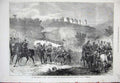 Original Old Antique Print 1872 Berlin Military Spandau Siers Pickelsdorf War