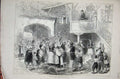 Old Antique Print 1876 War Bosnian Women Relief Usicza House Street Scene 19th