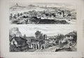 Old Antique Print 1877 War Ruins Buildings Nicopolis Bombardement Danube 19th