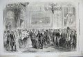 Original Old Antique Print 1860 Queen Officers Ta Volunteer Army Rifle Corps