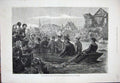 Old Antique Print 1879 Emperor Austria Szegedin Floods Boat Buildings Art 19th