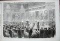 Old Antique Print 1869 Concert Salle Des Marechaux Tuileries Music People 19th