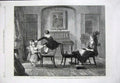 Old Antique Print 1862 Children Playing Horses Family Home Art Exhibition 19th
