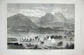 Old Antique Print 1878 War Kaffirland Camp Buffs Transvaal Mountains Art 19th