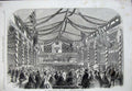 Old Antique Print 1865 Welsh National Eisteddfod Aberystwith Prince Wales 19th