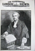 Old Antique Print 1889 Parnell Commission Sir Henry James Court Fine Art 19th