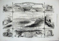 Old Antique Print 1871 Weymouth Portland Preston Monastery Castle Chapel 19th