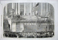 Old Antique Print President Lincoln Address Capitol Wasington America1861 19th