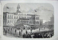 Old Antique Print 1865 Arrival Body President Lincoln City Hall New York 19th