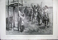 Original Old Antique Print 1899 Salute Dead Chief North American Indians Horses