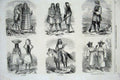 Old Antique Print 1858 Indians Pimo Lipan Papagos Yuma Diegeno Seminole 19th