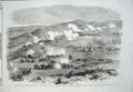 Old Antique Print 1855 Battle Heights Kars Fight Tahmasb-Tabia War Army 19th